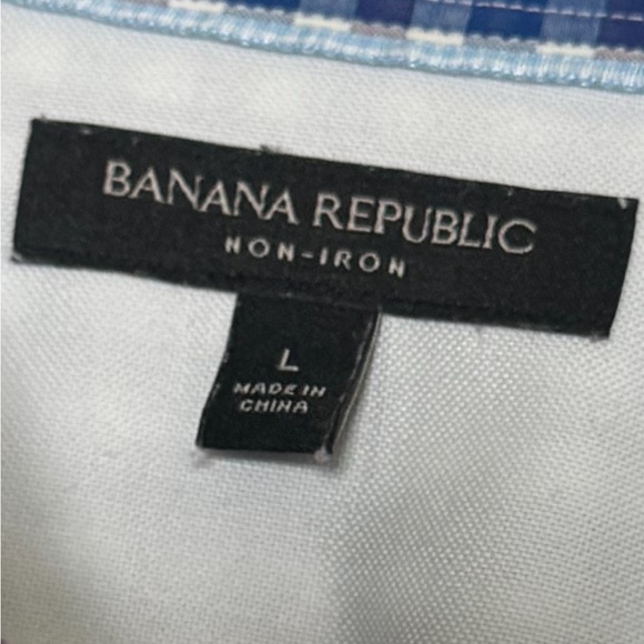 Banana Republic Non Iron Grant Fit Men Shirt Large - Picture 4 of 5